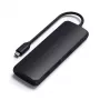 Satechi ST-UCHSEK adaptador multiportas híbrido USB-C com caixa para SSD, HDMI, preto