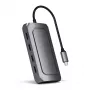 Dock para portátil Satechi ST-U4MA3M USB Type-C cinzento 100W Power Delivery