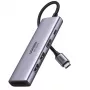 Ugreen hub USB-C 6-em-1 USB Type-C prateado