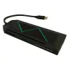 Hub USB LC-Power LC-HUB-C-MULTI-6-RGB Type-C 5000 Mbit/s preto