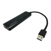 Hub USB LC-Power LC-HUB-U3-4-V2 USB 3.2 Gen 1 Type-A Type-C 5 Mbit/s preto