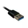 Hub USB LC-Power LC-HUB-U3-4-V2 USB 3.2 Gen 1 Type-A Type-C 5 Mbit/s preto