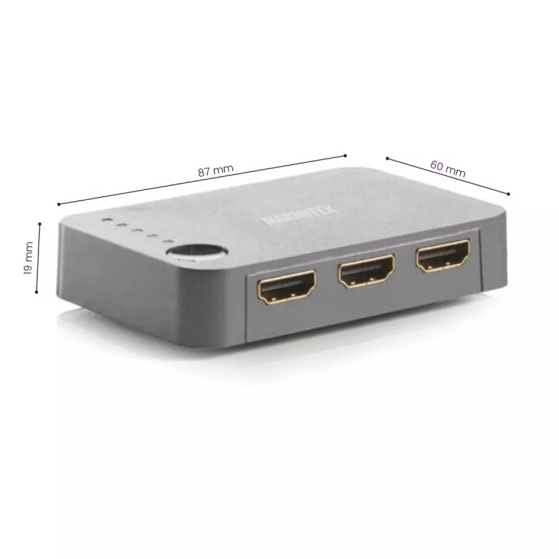 Marmitek Connect 350 UHD 2.0 – switch HDMI 4K 60 Hz – 5 entradas / 1 saída