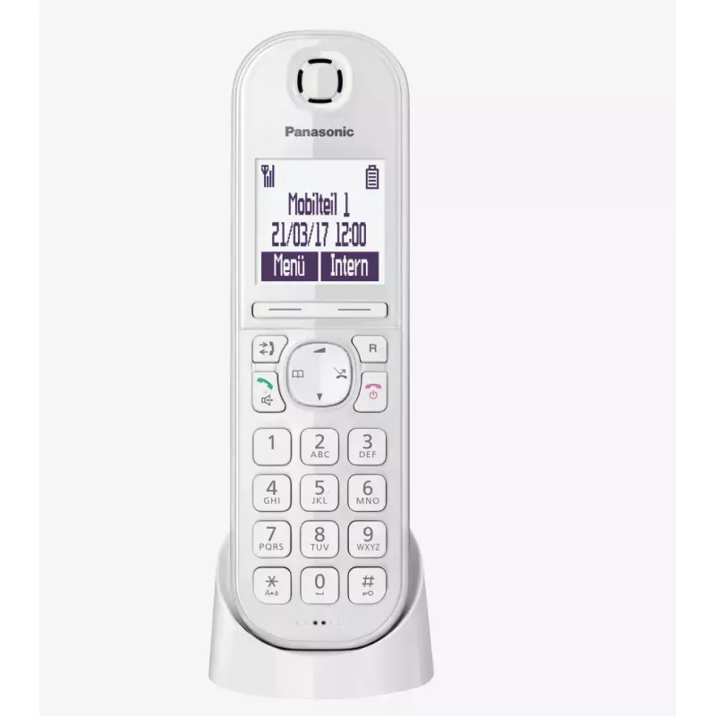 Panasonic KX-TGQ200GW telefone digital sem fios DECT, branco