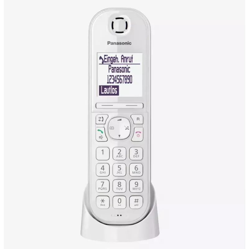 Panasonic KX-TGQ200GW telefone digital sem fios DECT, branco