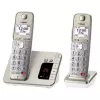 Telefone DECT Panasonic KX-TGE262GN com auscultador sem fios e identificação de chamadas