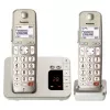 Telefone DECT Panasonic KX-TGE262GN com auscultador sem fios e identificação de chamadas