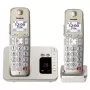 Telefone DECT Panasonic KX-TGE262GN com auscultador sem fios e identificação de chamadas