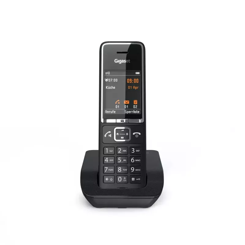 Telefone analógico Gigaset COMFORT 550 com auscultador sem fios e visualização do número