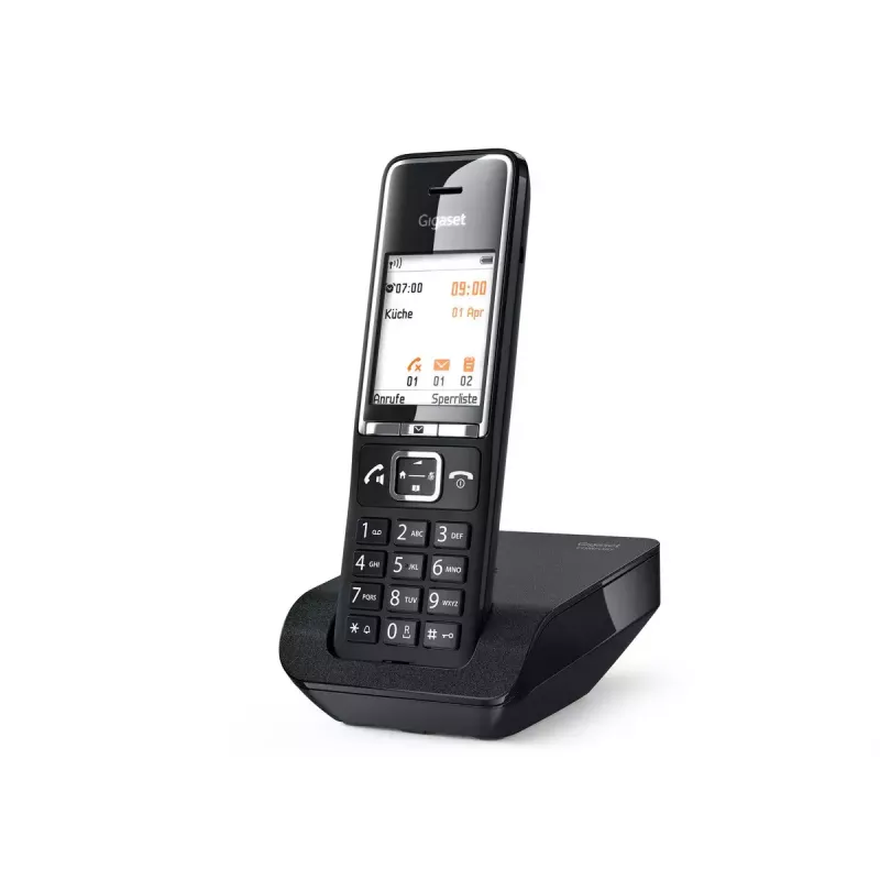 Telefone analógico Gigaset COMFORT 550 com auscultador sem fios e visualização do número