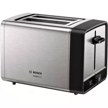 Torradeira Bosch TAT5P420 2 fatias 970 W preto, aço inoxidável