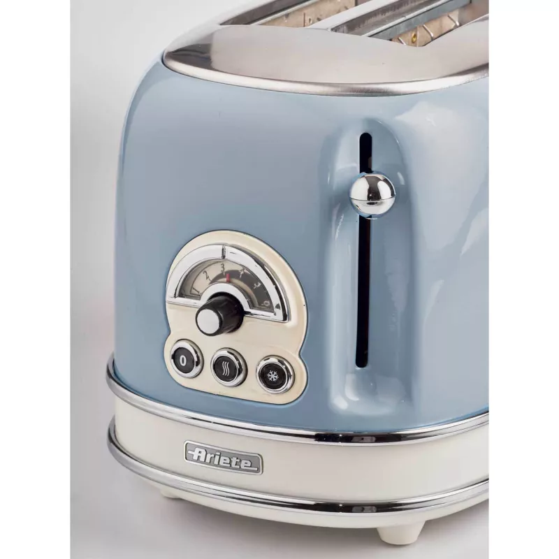 Ariete Vintage 155/05 torradeira de 2 fatias, 810 W, azul