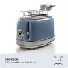 Ariete Vintage 155/05 torradeira de 2 fatias, 810 W, azul
