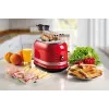 Torradeira Ariete 149 com pinça para 2 fatias de pão - ejecção automática - descongelar - 6 níveis de tostagem - 800 Watt - Modern Line - vermelho