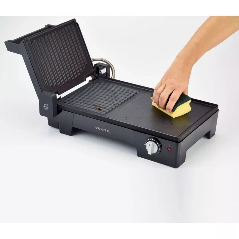 Ariete 1916 MultiGrill 3 in 1 grelhador de contacto, churrasco, temperatura regulável, 2400 W, preto