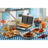 Máquina de waffles Ariete, 700 W, placas antiaderentes, azul, azul-claro, 700 W, 700 W, 700 W, 210 mm, 250 mm
