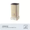 Ariete 2878 Vintage espumador de leite para cappuccino, chá, chocolate quente e frio, bebidas instantâneas, 500 Watt, cor bege pastel