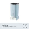 Ariete 2878 Vintage espumador de leite para cappuccino, chá, chocolate quente e frio, bebidas instantâneas, 500 Watt, azul-claro pastel