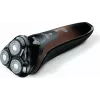 Beurer HR 8000 580.09 máquina de barbear rotativa, recarregável, 3 cabeças de corte flutuantes, preto/castanho