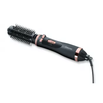 Escova de ar quente Beurer HT 80, 1000 W, tecnologia de ar quente, escova de 56 mm, 2 níveis de temperatura, aquecimento cerâmico, preto/chocolate