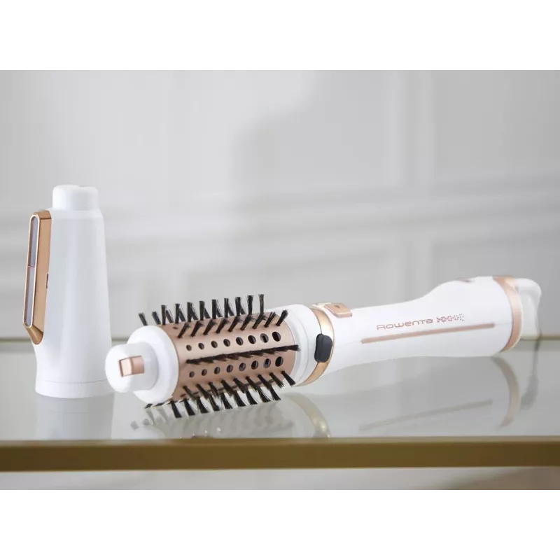 Escova de ar quente Rowenta Brush Activ Ultimate Care CF9720 cobre quente, branco 2 m