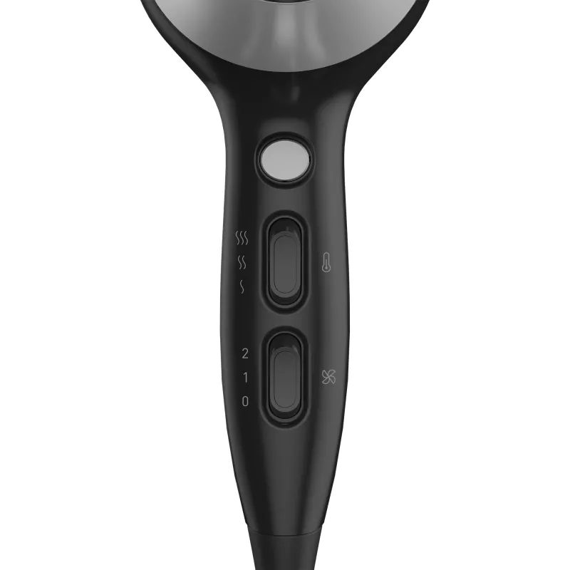 Secador de cabelo Grundig HD 6080 B 2200 W preto, prateado