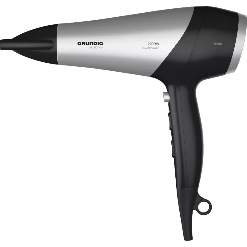 Secador de cabelo Grundig HD 6080 B 2200 W preto, prateado