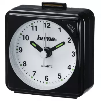 Despertador de quartzo Hama A50 preto