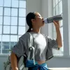 Brita Fill & Go Active 1052248 garrafa filtrante de água, com 2 MicroDisc, azul-escuro