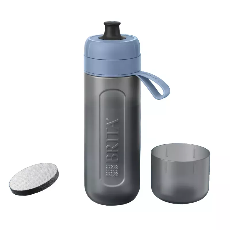 Brita Fill & Go Active 1052248 garrafa filtrante de água, com 2 MicroDisc, azul-escuro
