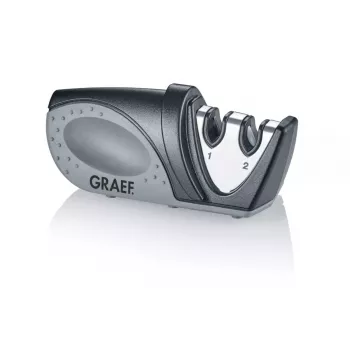 Afia-facas de puxar Graef Piccolo preto cinzento