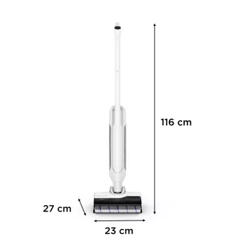 Aspirador vertical 2-in-1 Rowenta X Clean 10 a bateria a seco e húmido sem saco 200 W prateado, branco
