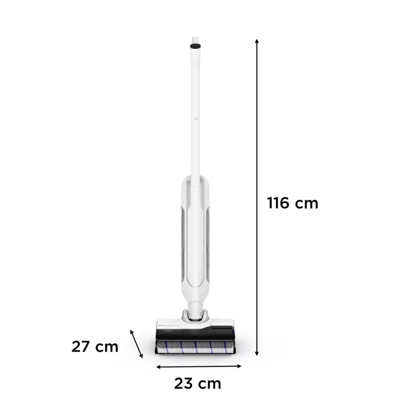 Aspirador vertical 2-in-1 Rowenta X Clean 10 a bateria a seco e húmido sem saco 200 W prateado, branco