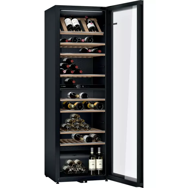 Garrafa de vinho Bosch Serie 6 KWK36ABGA frigorífico de vinho com compressor de instalação livre preto 199 garrafa(s)