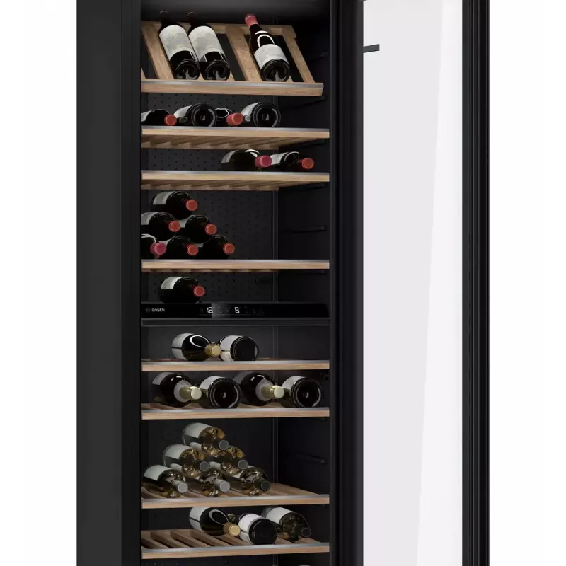 Garrafa de vinho Bosch Serie 6 KWK36ABGA frigorífico de vinho com compressor de instalação livre preto 199 garrafa(s)