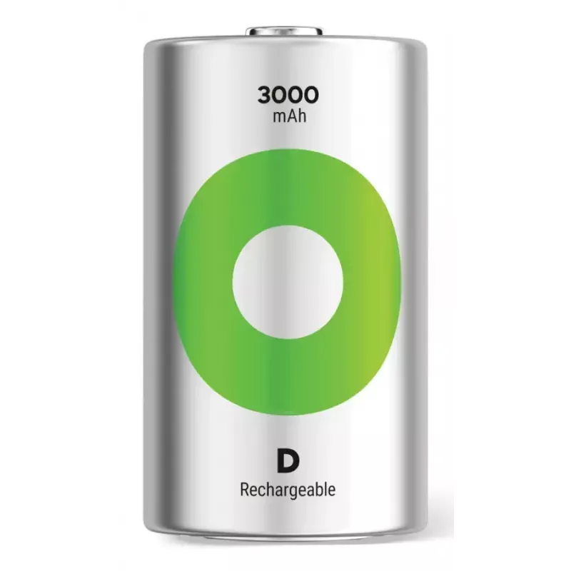 GP Batteries ReCyko GPRCK300D143C2 pilha recarregável D (Mono), NiMH 3000 mAh 1,2 V, 2 un.