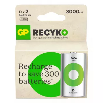 Bateria recarregável GP Batterien ReCyko Pro RECYKO D NiMH 63,5 g