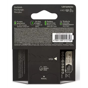 Bateria recarregável GP Batterien ReCyko Pro GPRCP80AAA174C4 AAA NiMH 14g