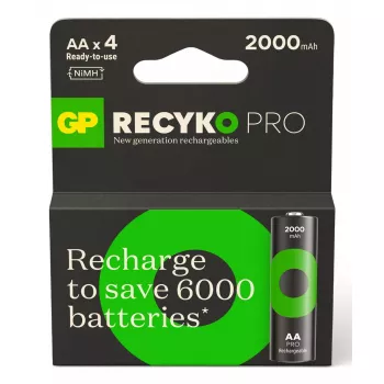 Bateria recarregável GP Batterien ReCyko Pro GPRCP200AA167C4 AA NiMH 30g