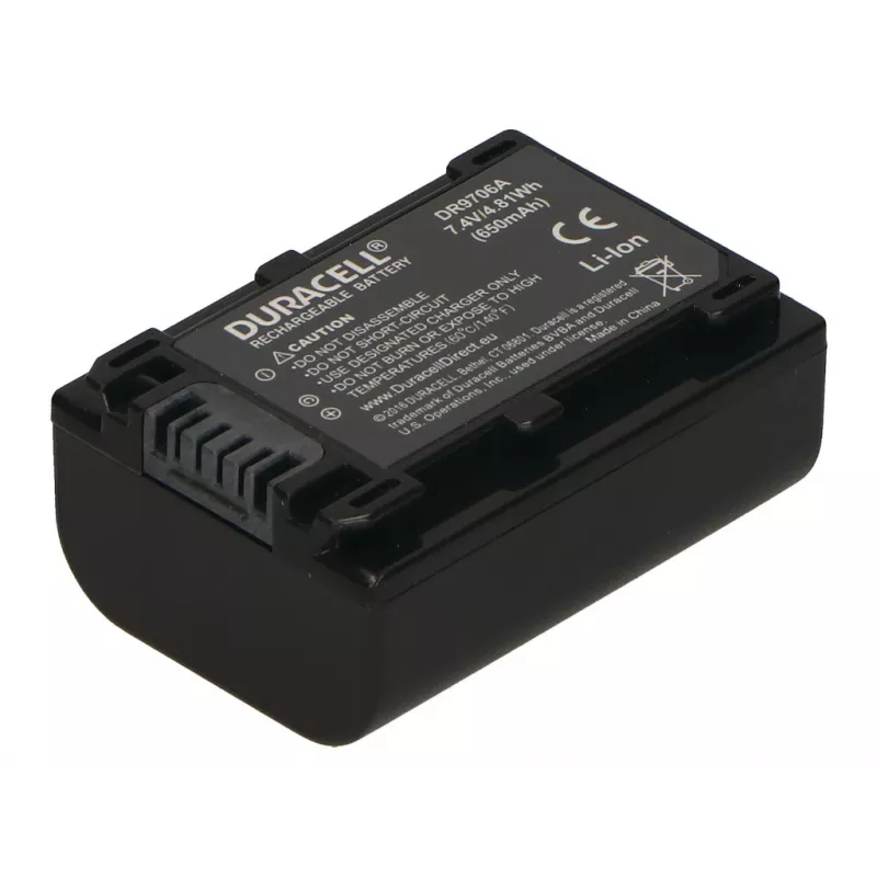 Bateria de câmara de vídeo Duracell – substitui a bateria Sony NP-FV50