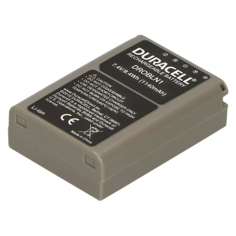 Bateria de câmara Duracell - substitui bateria Olympus BLN-1, Olympus, 1140 mAh, 7,4 V, iões de lítio (Li-Ion)