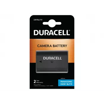 Bateria de câmara Duracell - substitui bateria Panasonic DMW-BLF19E