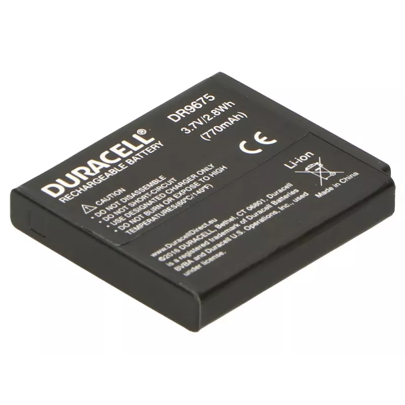 Bateria de câmara Duracell - substitui bateria Pentax D-LI68