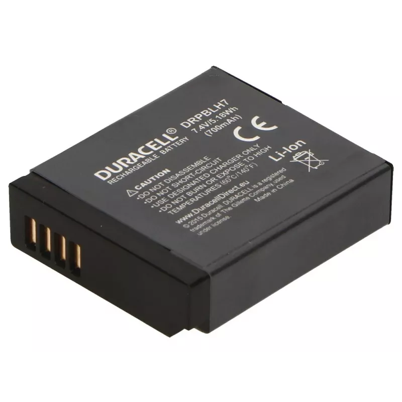 Pilha de câmara Duracell DMW-BLH7E 600mAh iões de lítio