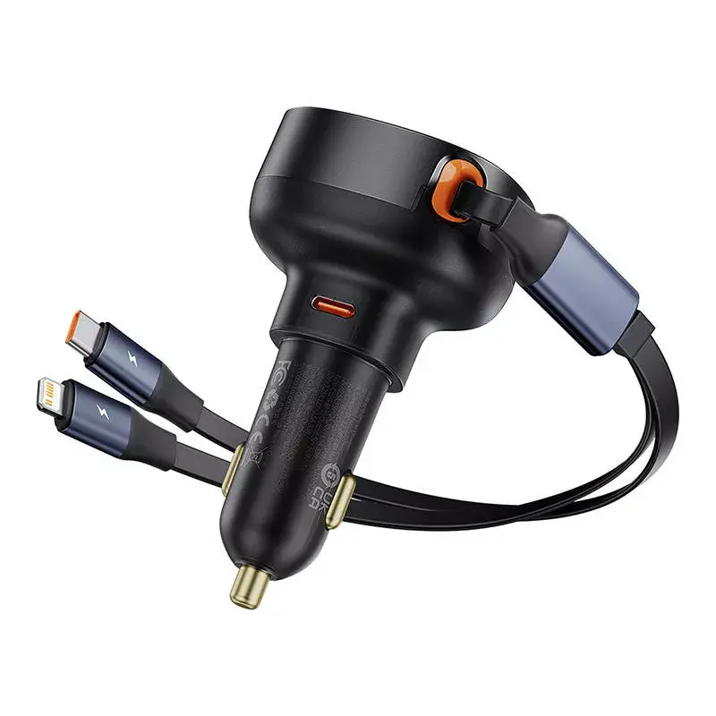 Carregador de automóvel Baseus Enjoyment Pro 60W cabo USB