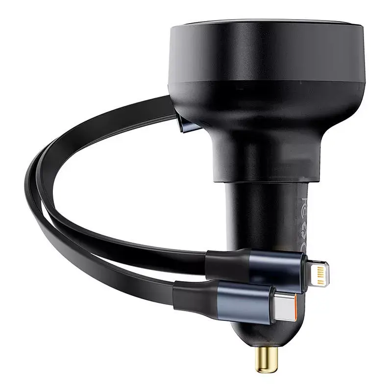 Carregador de automóvel Baseus Enjoyment Pro 60W cabo USB