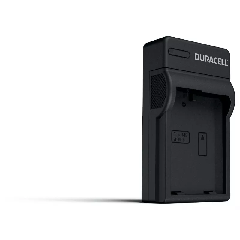 Carregador de bateria de câmara digital Duracell, USB, carregador de bateria Indoor, Nikon EN-EL14, preto, 5 V, 5 V