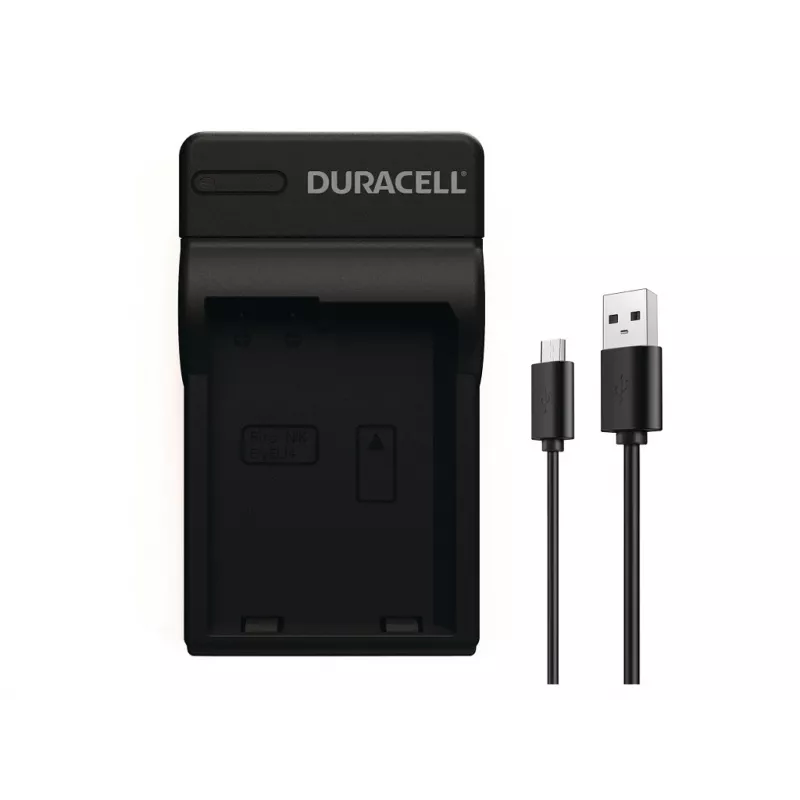 Carregador de bateria de câmara digital Duracell, USB, carregador de bateria Indoor, Nikon EN-EL14, preto, 5 V, 5 V