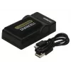Carregador de bateria de câmara digital Duracell, USB, carregador de bateria Indoor, Sony NP-FP50, 70, 90, 51, 71, 91, preto, 5 V, 5 V