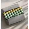 Carregador de pilhas Varta Eco Charger Multi — USB, NiMH AA/AAA, carrega até 8 pilhas (2100 mAh, 1 h), cinzento